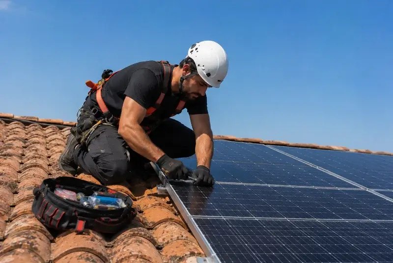 Maintenance et monitoring de panneaux solaires à Mensignac