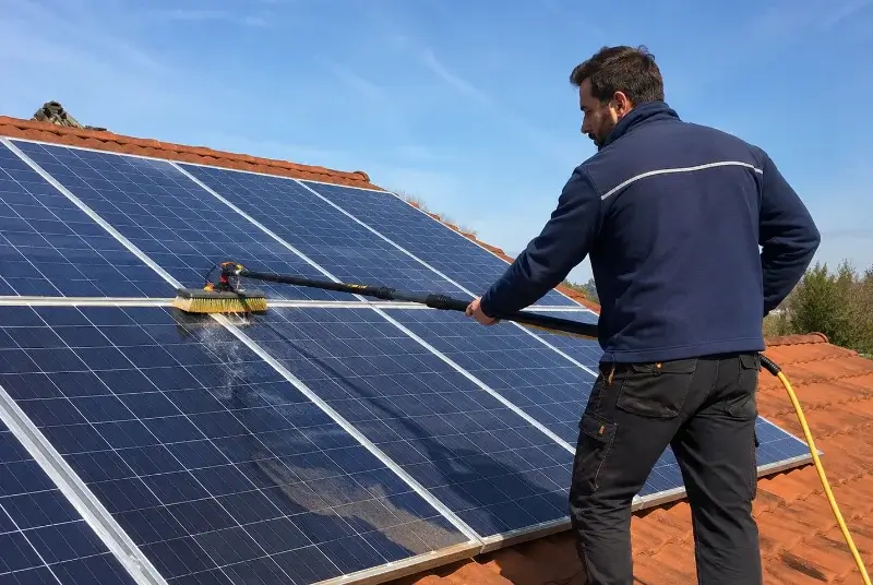 Nettoyage et entretien de panneaux solaires à Mensignac
